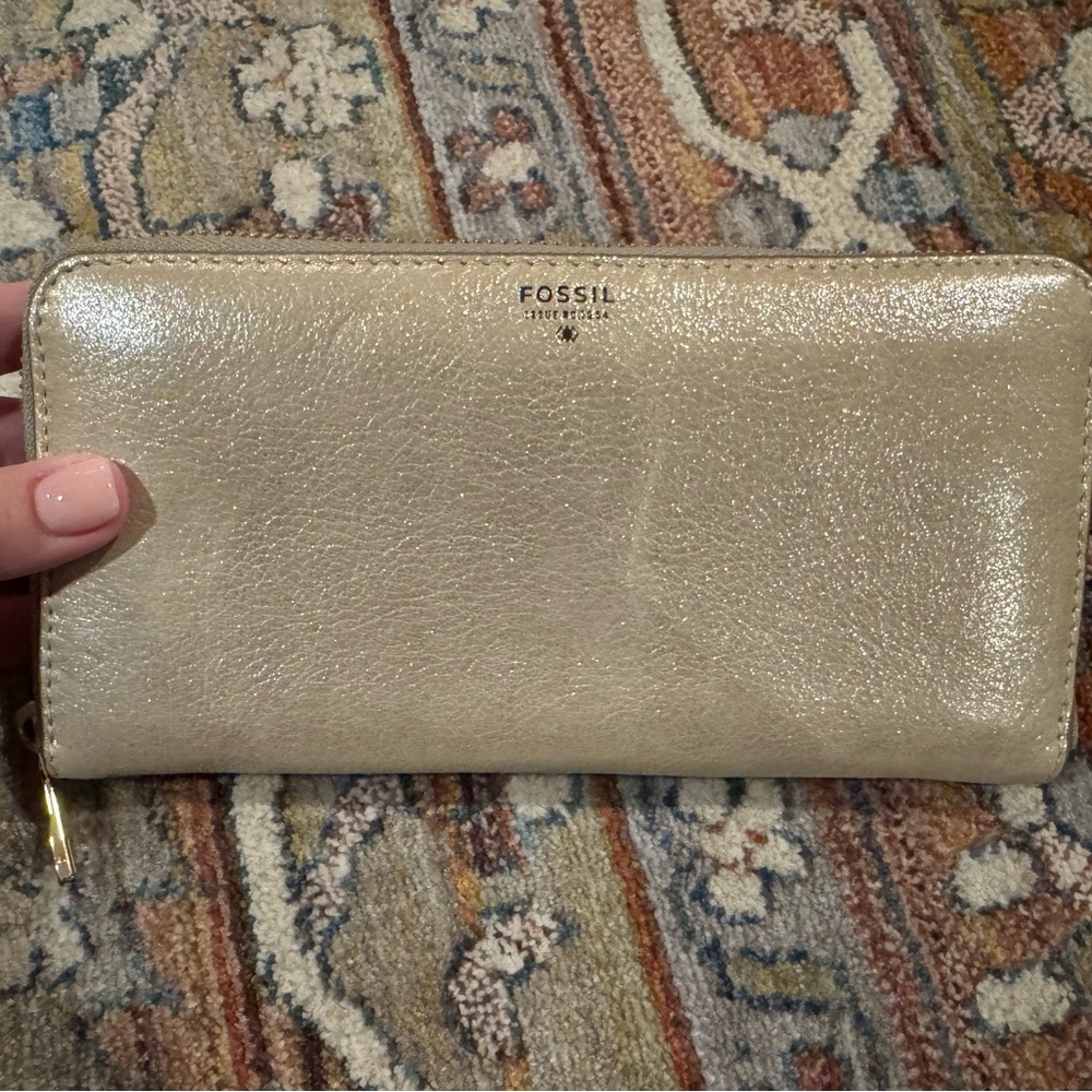 Fossil Gold Wallet